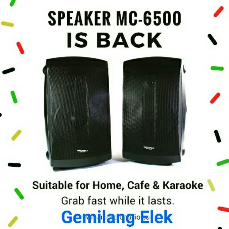 Speaker Pasif MARCOPOLO MC-6500 ( 6'5 inch )
