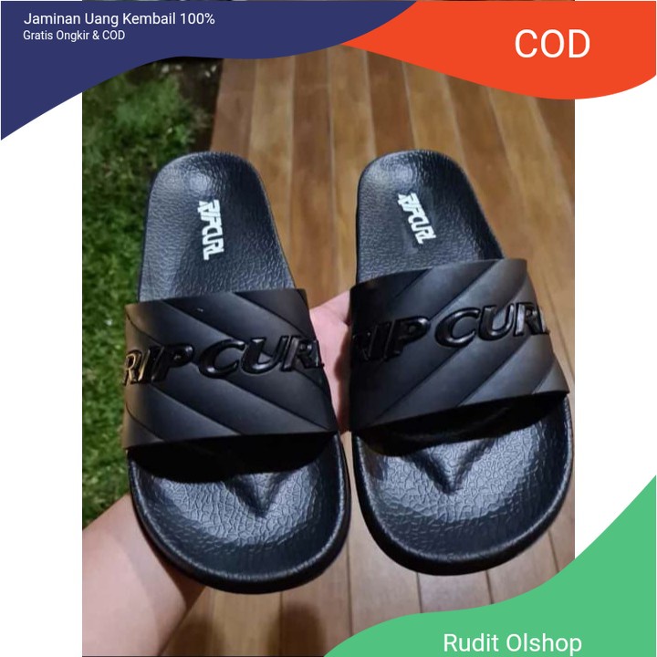 SANDAL SLIDE RIPCURL BLACK - SANDAL CASUAL RIPCURL PRIA 39-43