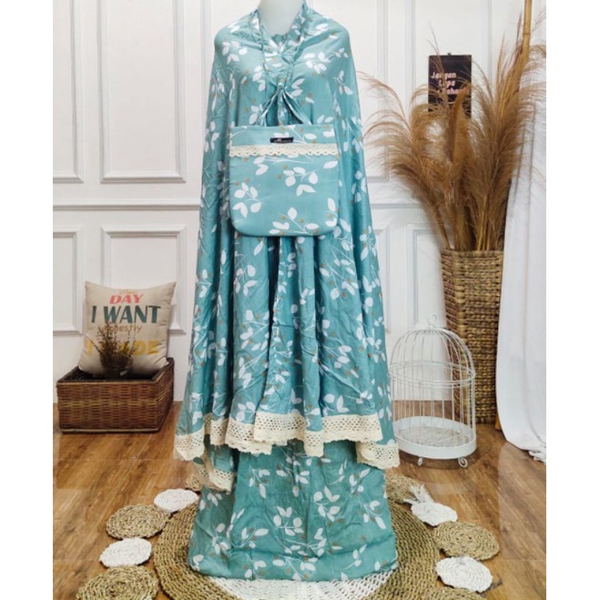 Mukena bali travelling katun rayon premium / mukena bali katun rayon