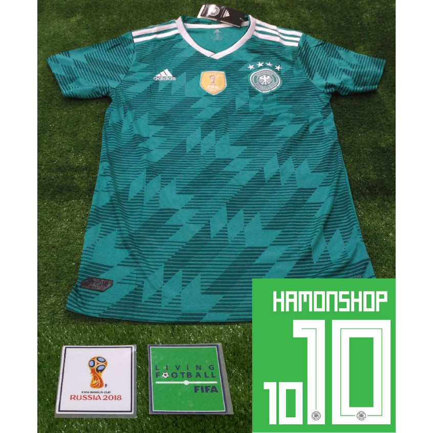 Termurah Paket Jersey Jerman Away 2018 (Jersey + Nameset + Patch)