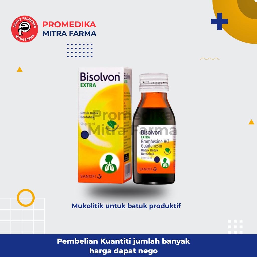 Bisolvon Extra Syrup / Botol / Obat Batuk Berdahak