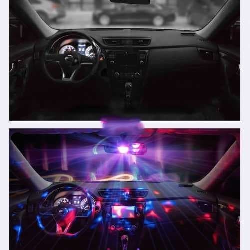 Lampu Disko Mobil SENSOR MUSIK / Car Disco Light RGB Kabin LED Disco