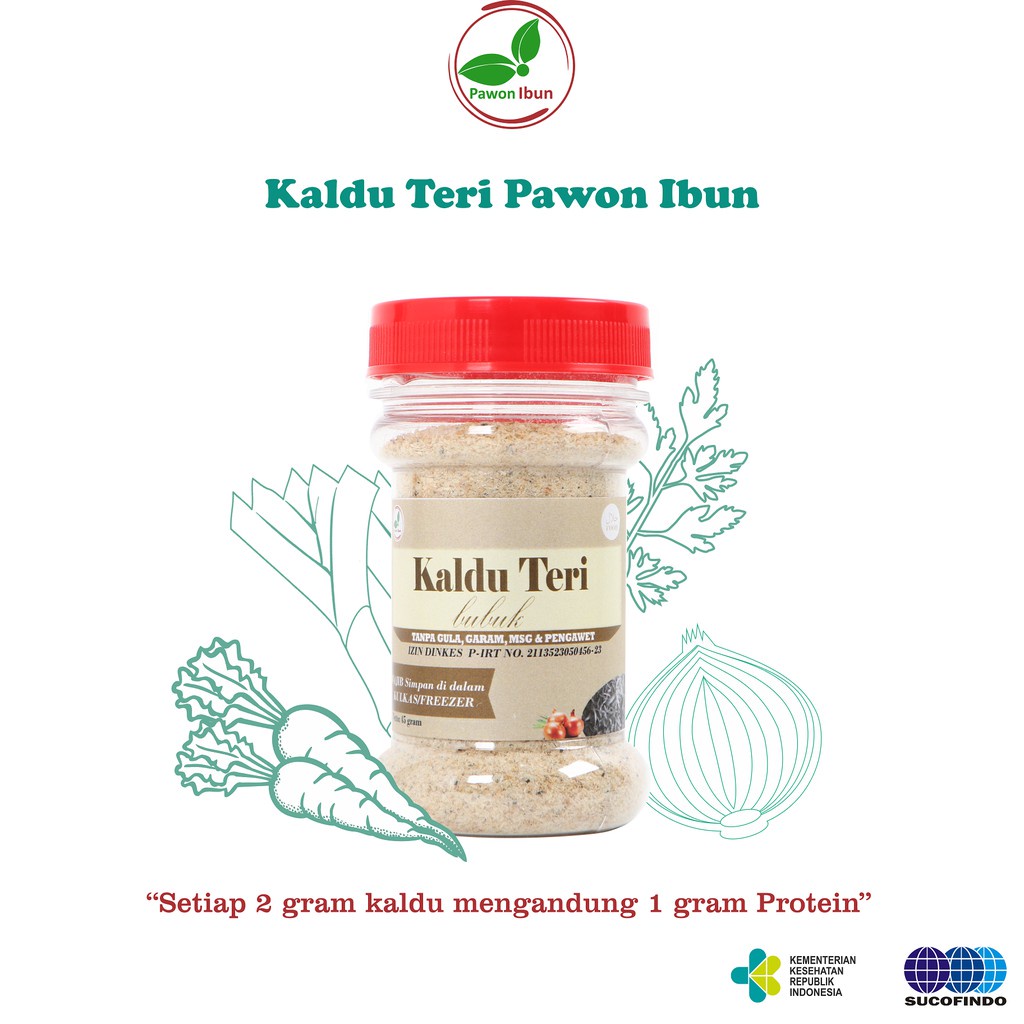 TIDAK BISA COD - Pawon Ibun Kaldu Teri 45gr