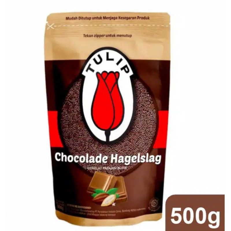 

TULIP CHOCOLADE HAGELSLAG 500 Gram/Pack
