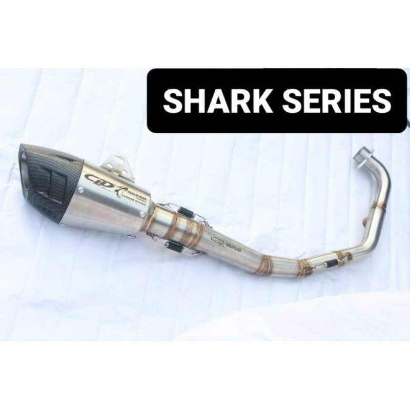 KNALPOT CLD SHARK SERIES SHORT SONIC 150 GTR 150