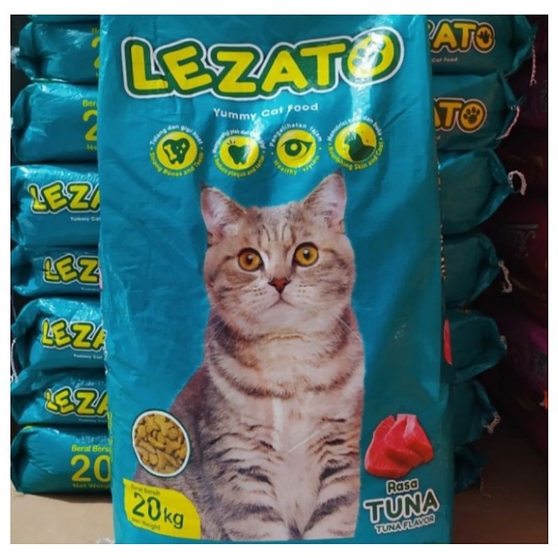 Go jek Lezato Cat Tuna 20kg | Makanan Kucing Lezato Tuna Flavour Cat food