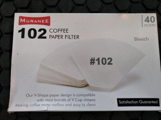 Muranee Flat Bottom Paper Filter 02 Isi 40 Pcs Kertas Saring Drip Kopi