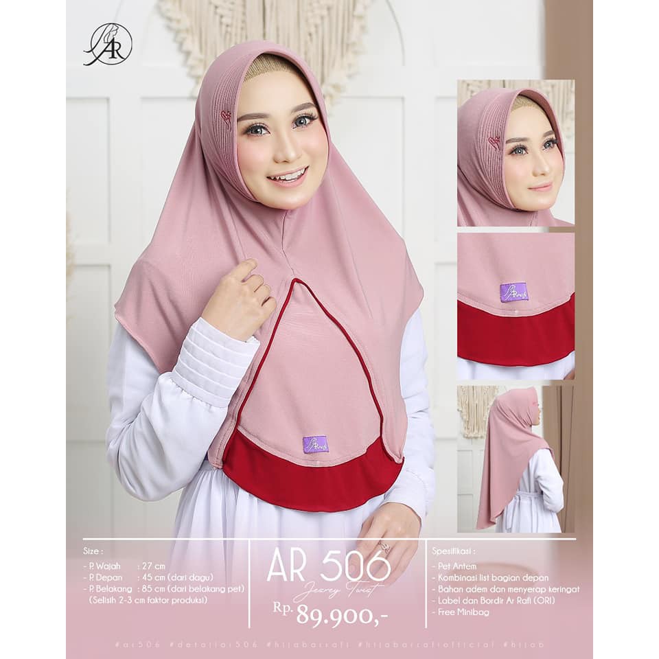 Hijab Arrafi Terbaru 2022 Ori | Jilbab Arrafi Terbaru 2021 Ori AR 506 | Hijab Arrafi Terbaru Jilbab Simple Hijab Daily by Ar Rafi | Kerudung Arafi Terbaru 2022 ORI-2