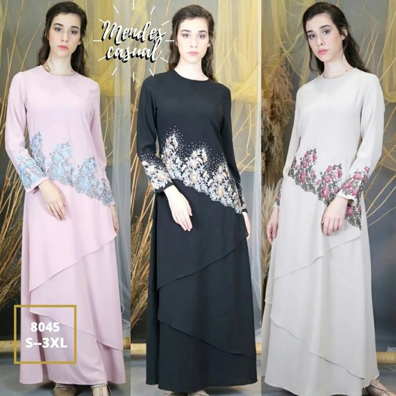 [NEW ARRIVAL] BAJU GAMIS MENDES CASUAL BY ELIZABETH WINSBY GAMIS PESTA GAMIS CASUAL GAMIS FASHION