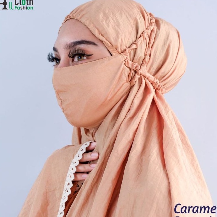 masker muslimah | masker hijab polos