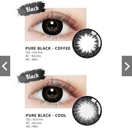 SOFTLENS PURE BLACK 16MM NORMAL