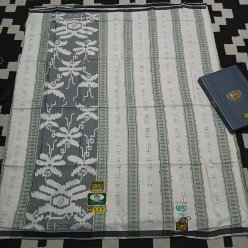 Sarung BHS SUTRA FULL 210 SPUNSILK GBE (GAMBIRAN ES LILIN) GRADE GOLD
