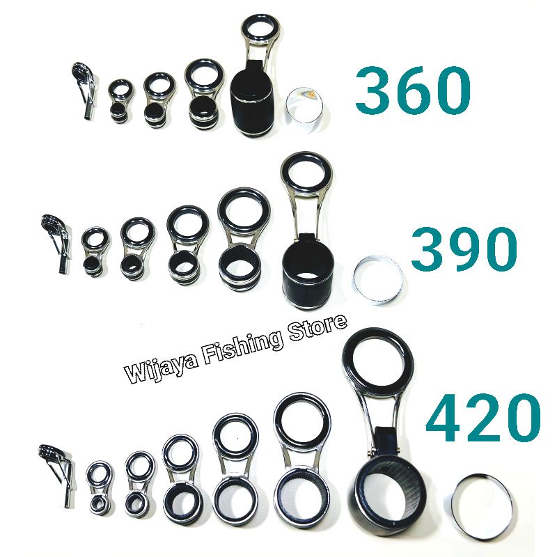 Set Cincin atau Ring Joran Versus Antena Surf Rod 360 390 420