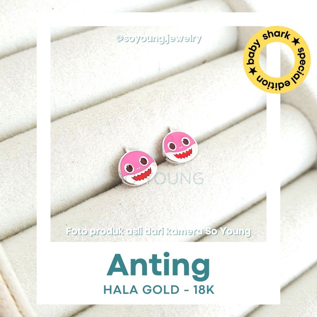 Anting Anak Baby Shark Series Hala Gold Kids Putri EA200261 Kadar 18K