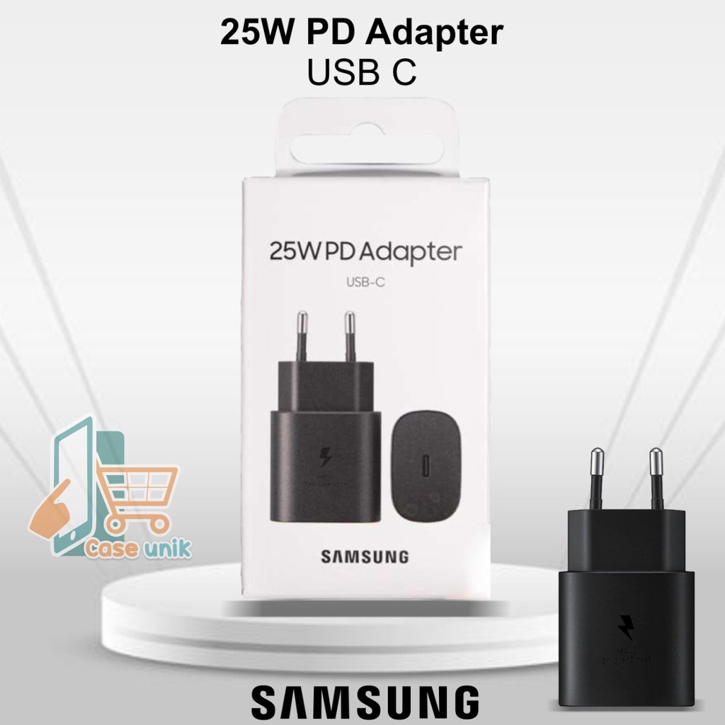 Batok adaptor Charger SAMSUNG 25 WAT NOTE 20 20+ 20 10 10+ ULTRA S21 S21+ S20 S20+ A80 ULTRA SUPER FAST CHARGING bergaransi  1 bulan CS3920