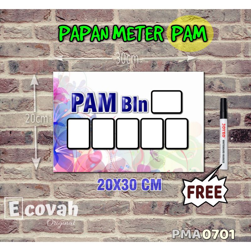 

Ecovah Papan Meter Listrik PLN PAM motif Unik - Pastel 01