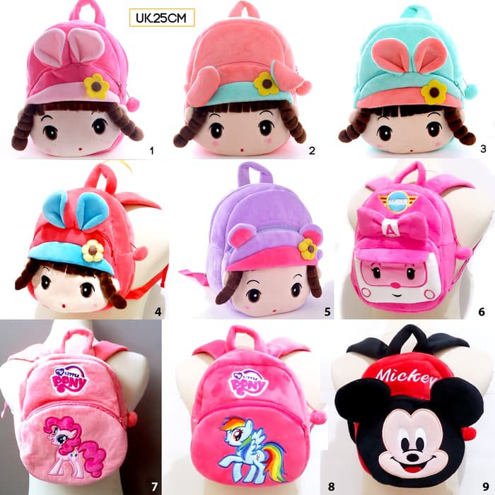 barokah tas ransel boneka pretty metoo angela amber poli mickey