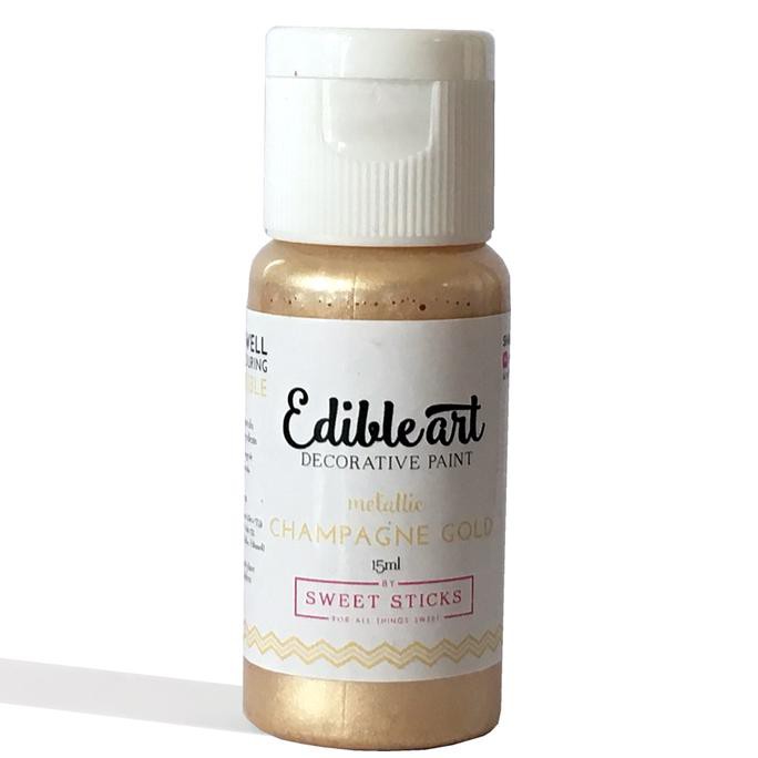 

(READY COD) Edible Art Paint Metallic CHAMPAGNE GOLD HEMAT