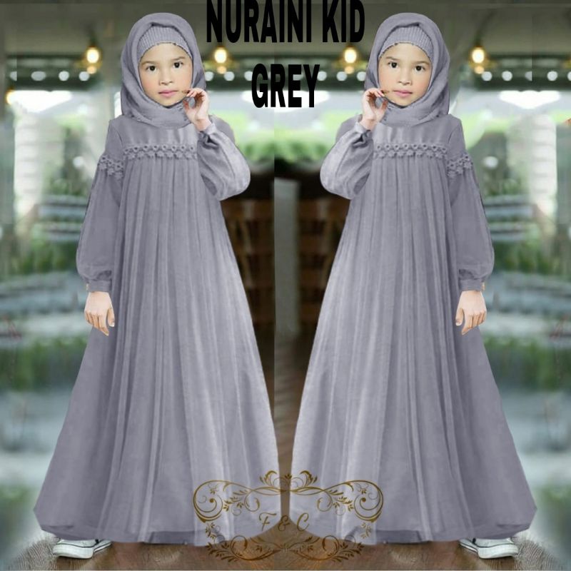 baju anak terbaru 2022/fashion kid/set anak/dress anak dress syari fe mx nuraini kid