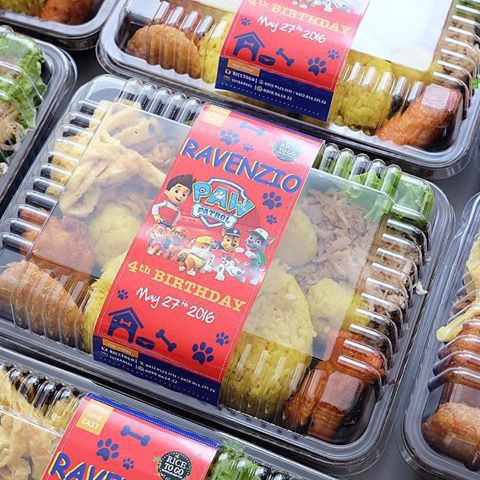 Cetak Roller Label  Pengikat Penggulung Box  Makanan  Bento 