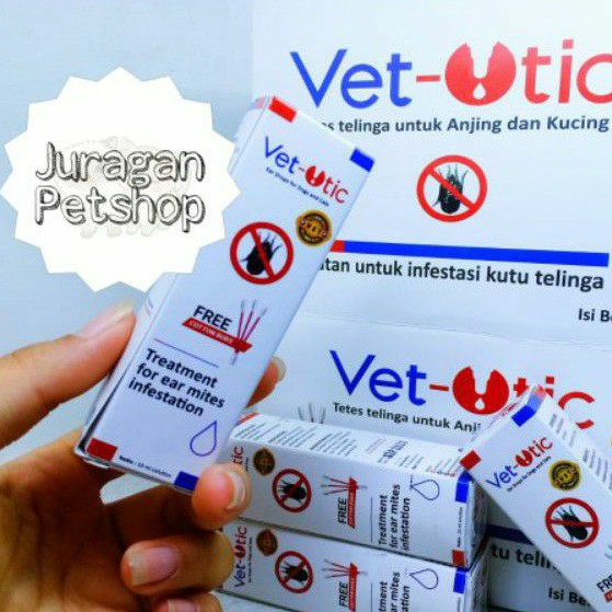 TRI DAYA VET-OTIC 10ML | Obat Tetes Telinga Kutu Kucing/Anjing | Vet Otic Ear