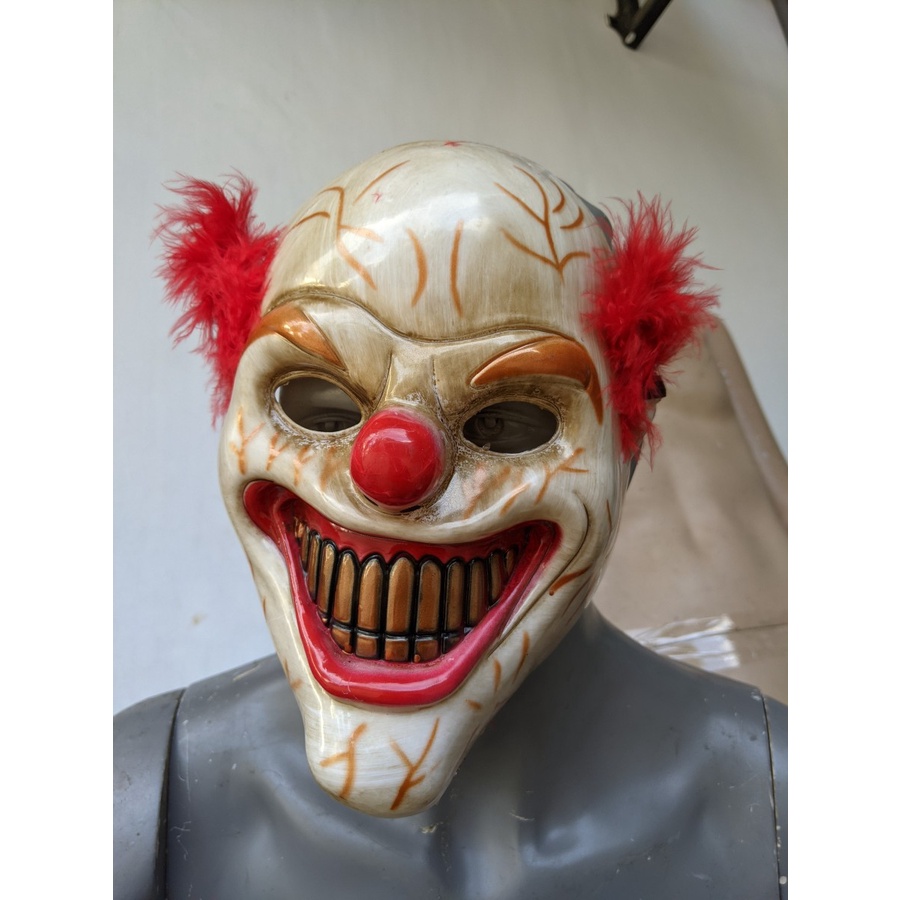 Topeng badut seram scary clown mask