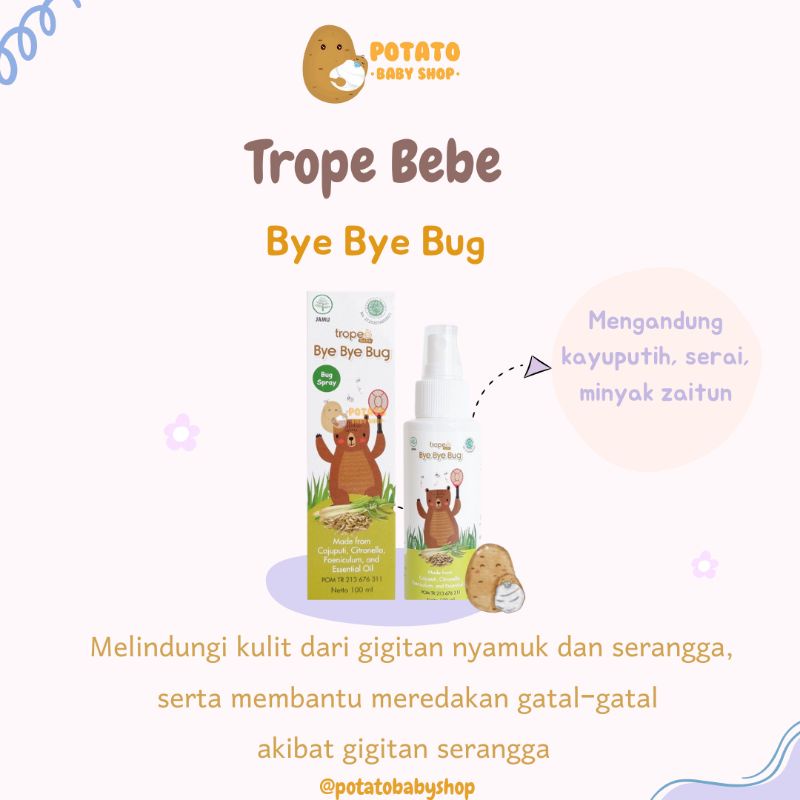 Tropee Bye Bye Bug Spray Liquid &amp; Cream 100 ml