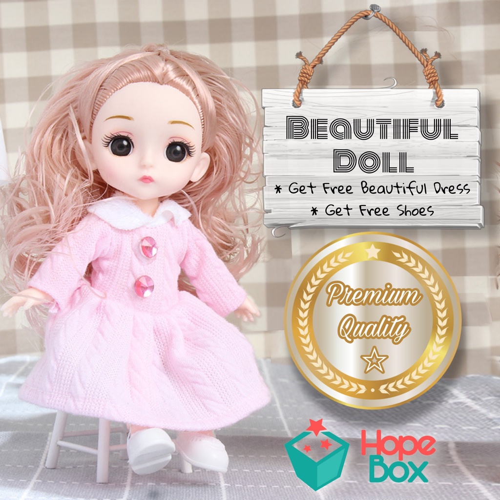 Baby Rosa - Rose Gold Hair (B001) Boneka Cantik + Free Baju & Sepatu/Boneka BJD Doll/Boneka Barbie/B
