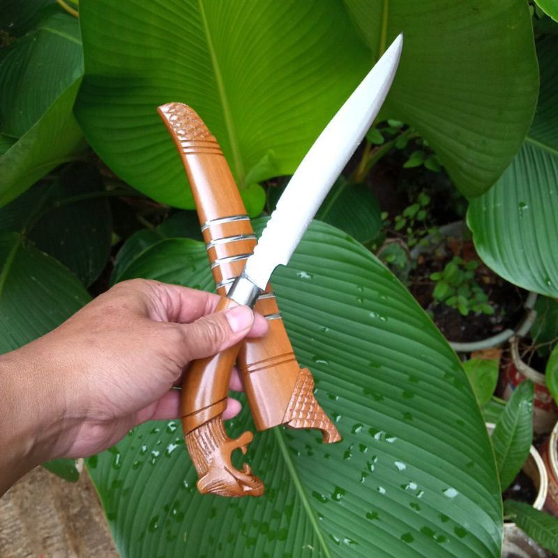 Pisau Dapur Baja Macan Merah 20cm
