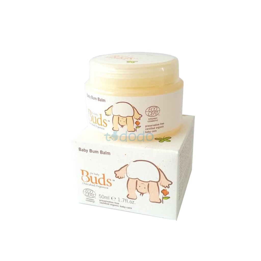 Buds Organics Baby Bum Balm - Lotion atau Krim Perawatan Ruam Popok Pantat Bayi dan Anak