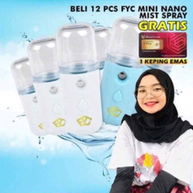 FYC Mini Nano Mist Spray Perawatan Wajah Mini Portable USB