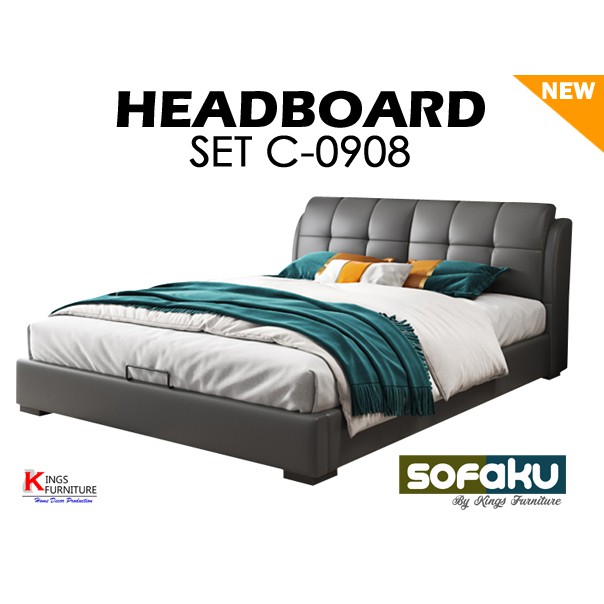 Headboard Set C-0908 Rangka Tempat Tidur Bedframe Dipan Ranjang Kepala Ranjang Springbed Kasur Frame