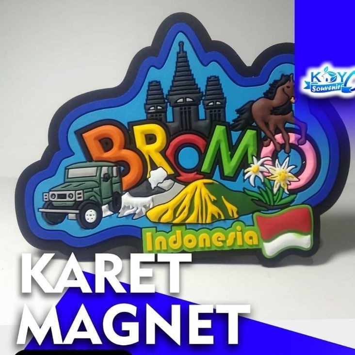 MAGNET KULKAS KARET 3D ( BROMO KUDA )