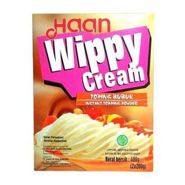

Tepung Kue Haan Wippy Cream 400 Gr - Toping Bubuk - Topping Powder