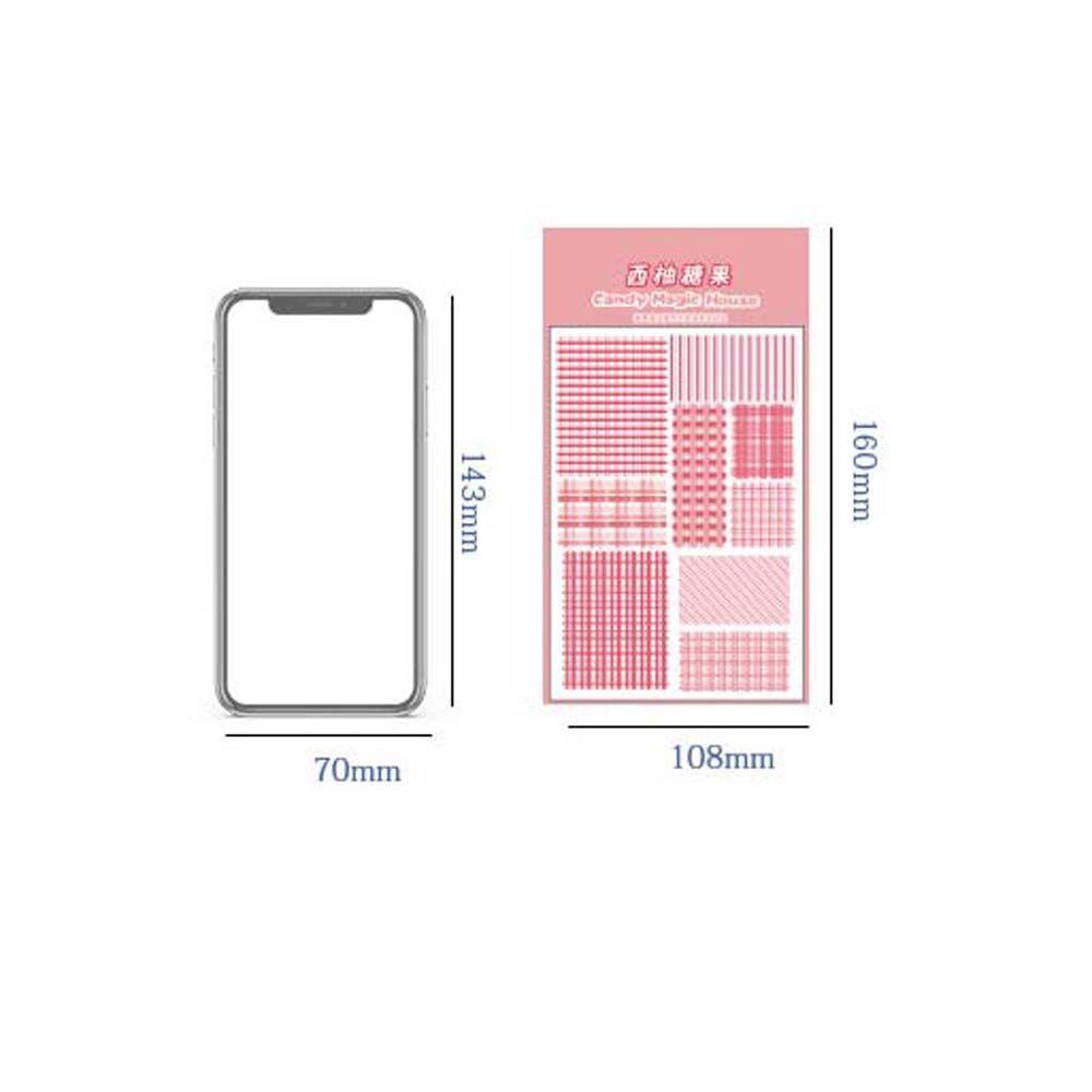 Lanfy Stiker Akun Tangan Kawaii Scrapbooking Perlengkapan Sekolah DIY Diary Stationery Stickers