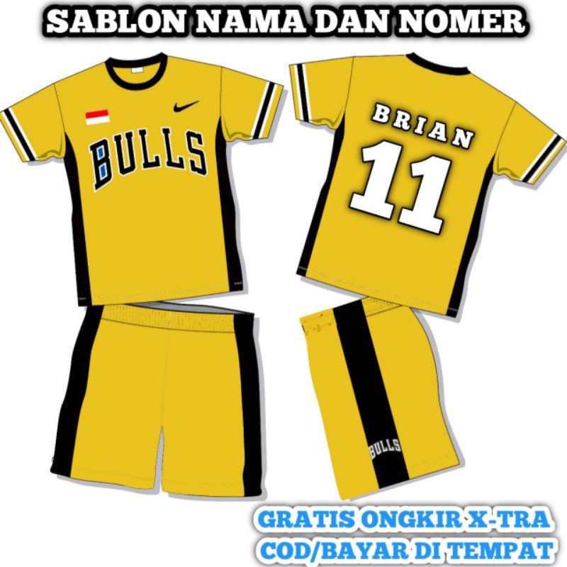 BISA SABLON NAMA DAN NOMER. Setelan Baju Olahraga BasketBall Anak Laki Baju Harian Anak Laki