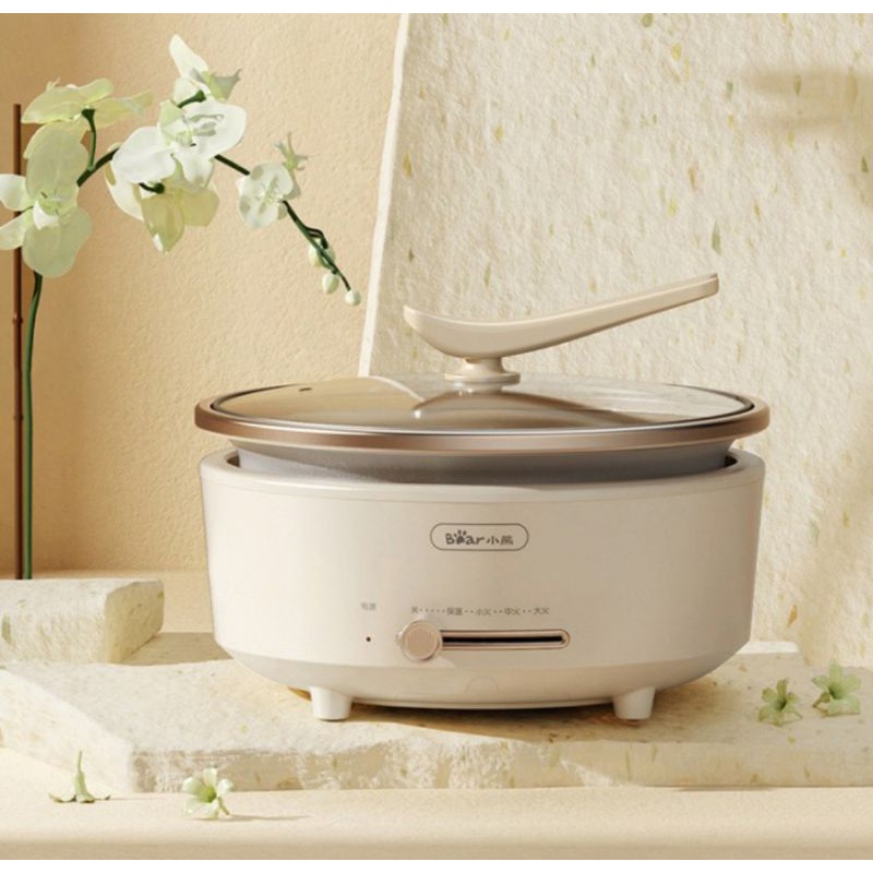 Removeable Grill Hotpot 5L - Multifungsi Alat Masak Dapur Elektrik Pemanggang dan Steamboat Hotpot