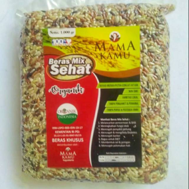 

Beras Organik Mix Hitam Putih Merah Coklat