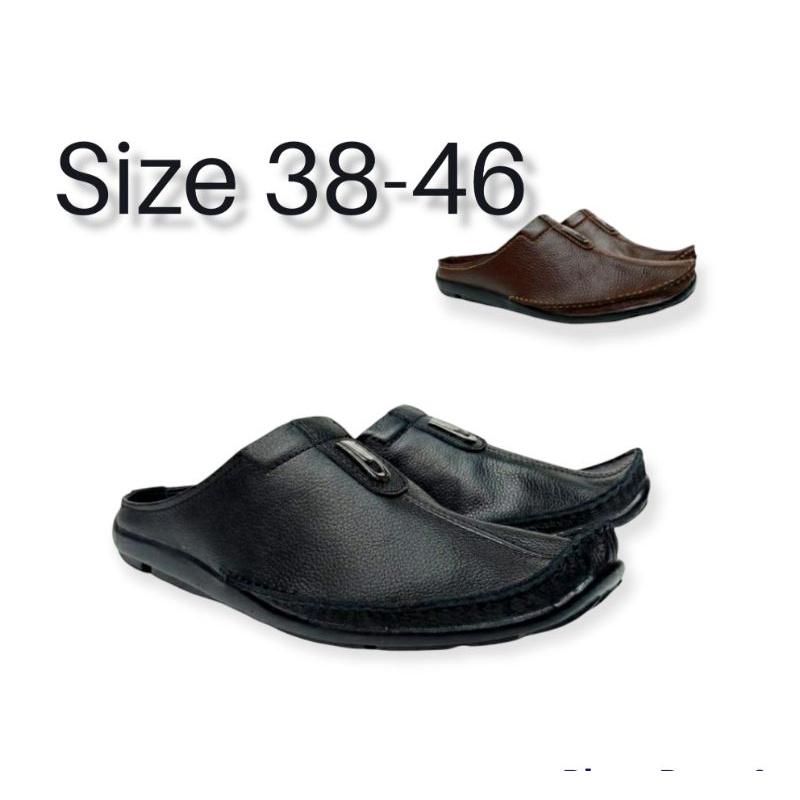 (READY STOCK) Daltu  Sepatu Kerja Bustong 100% Asli Kulit Telapak Karet