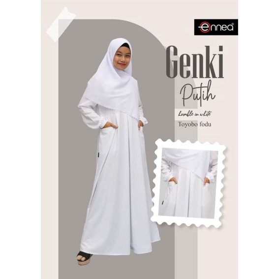 Gamis Ennea Genki Putih