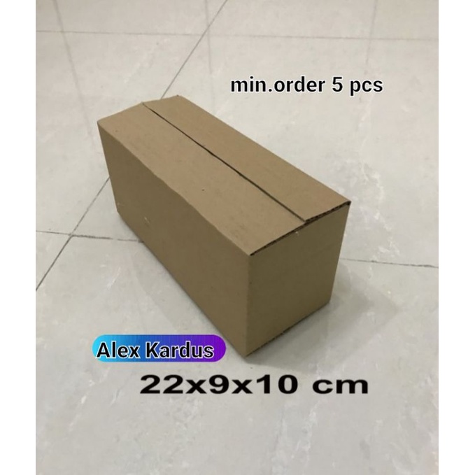 

Kardus / box / 22x9x10 cm / karton packing polos baru ST