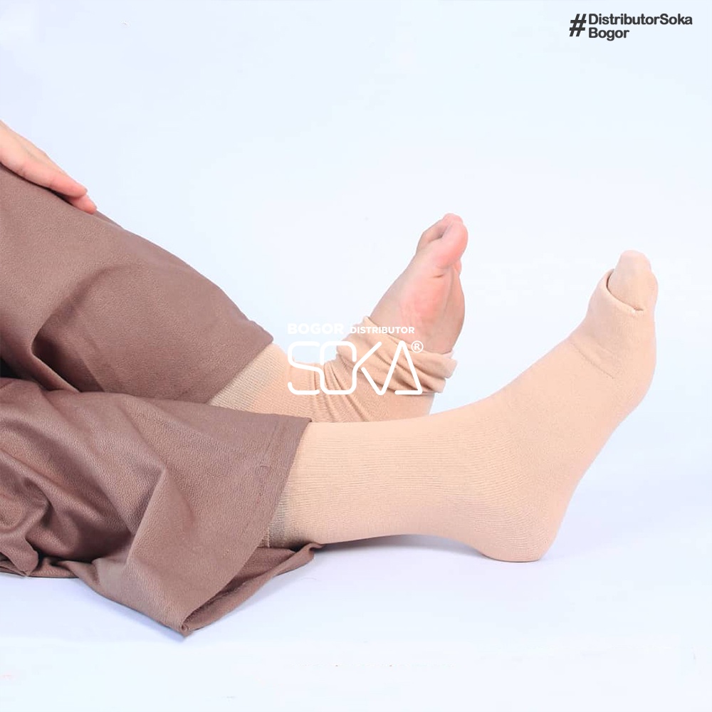 Soka Wudhu - Kaos Kaki Muslimah Panjang Sebetis Travelling - Distributor Soka