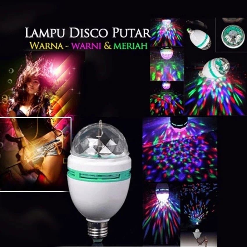LAMPU DISCO PUTAR FULL COLOR MINIBAR CAFE (DUGEM LAMP)