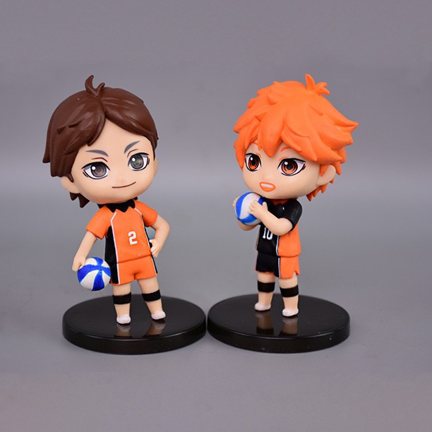 Haikyu mainan Set Action Figure Hinata Shoyo | Kageyama Tobio 4pcs