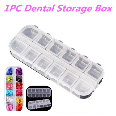 [FULL] 1PC Dental Storage Box 12 Container Dental Orthodontic Brackets Bands Parts Case