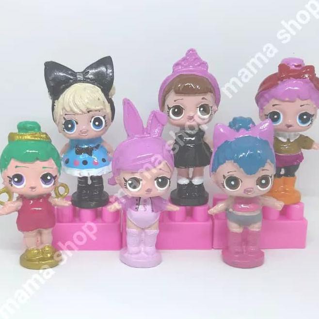 u9lb topper kue figure lol patung kue hiasan cake ultah anak toper cake ii0c