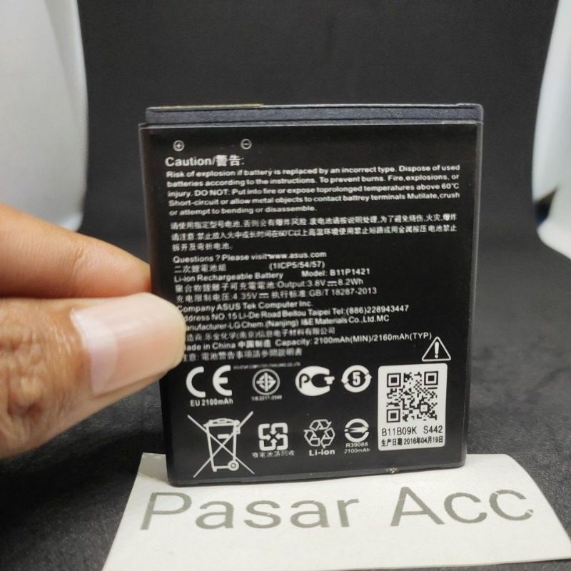 Baterai Batre Asus Zenfone C / Z007 / 4C / B11P1421 /  ZC4521CG / Original