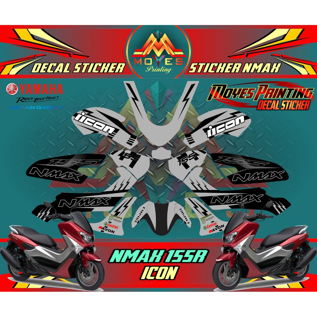 decal nmax stiker nmax stiker motor nmax stiker full body nmak decal stiker motor nmax