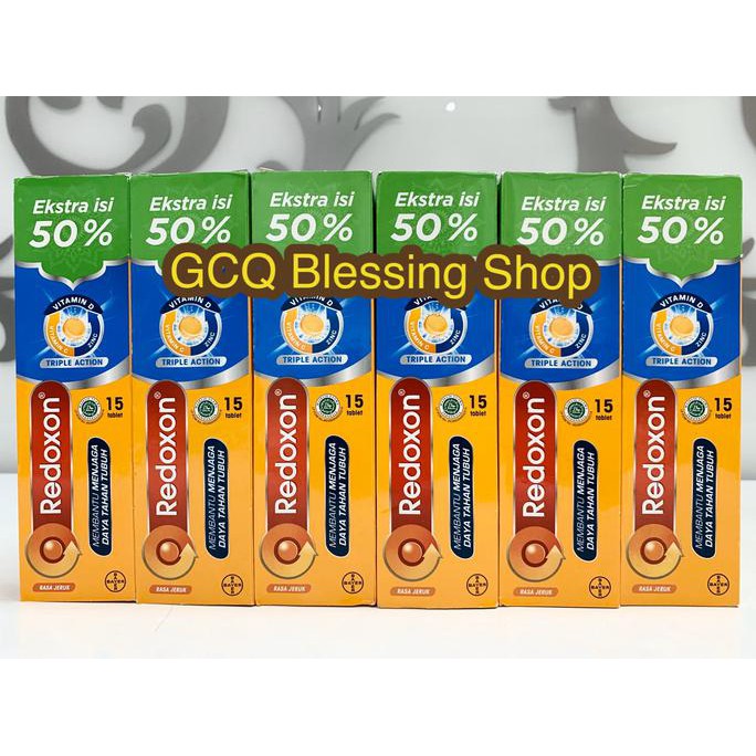 Redoxon Triple Action 15 Tablet (Ekstra isi 50%)