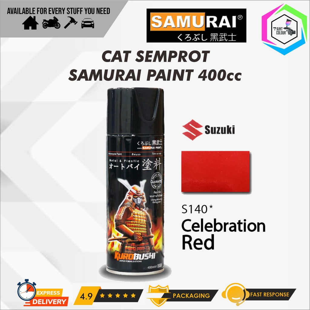 Samurai Paint S140* Celebration Red Cat Semprot/Pylox/Motor/Gundam